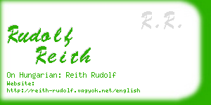 rudolf reith business card
